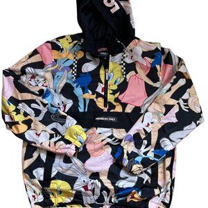 Members Only Multicolor Cartoon Windbreaker